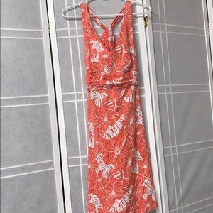 Tommy Bahama pink flower pattern dress